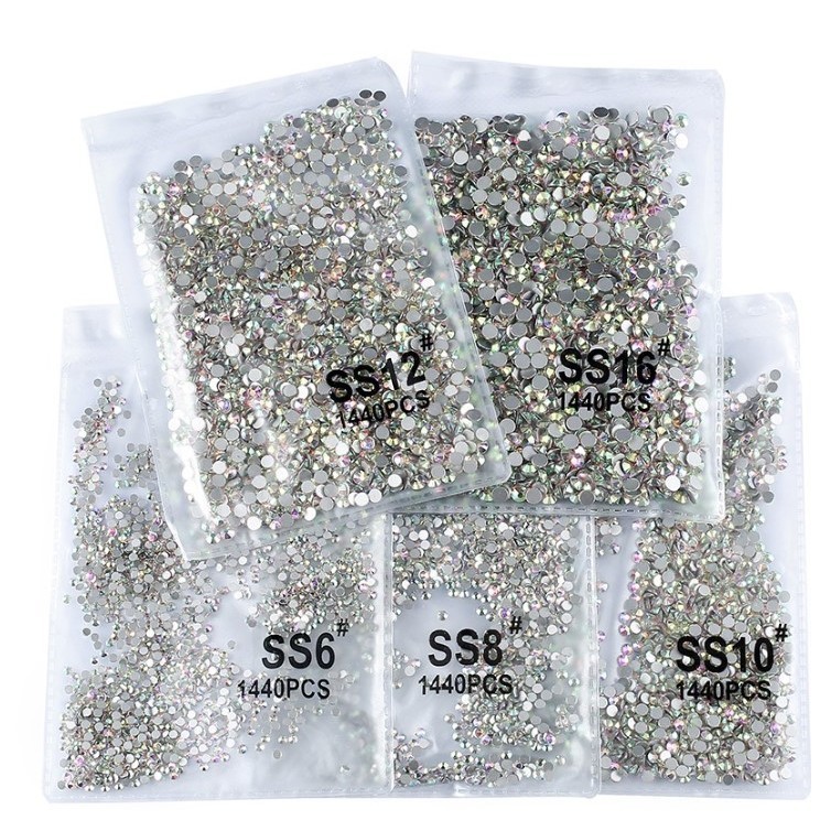 KIT 2880 peças Strass Cristal  Cor Unhas e Artesanato em Oferta na Shopee