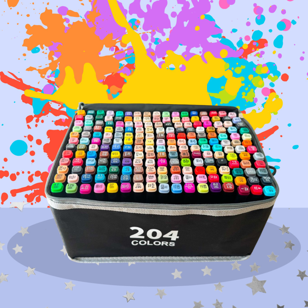 262 / 204 / 168 TOUCH Marker Pen Case com Suporte para Caneta de Ponta Dupla – Conjunto de Pintura em Oferta na Shopee