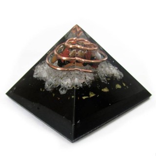Orgonite Pirâmide Contra Inveja Agata Sal Grosso Arruda e Turmalina 4cm em Oferta na Shopee
