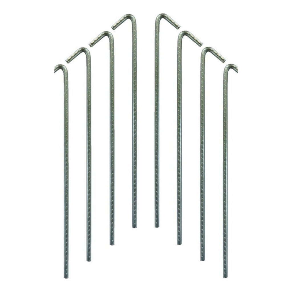 Kit 12 Estacas Aço Ca-50 4,2mm Reforçada Solo Duro Camping em Oferta na Shopee