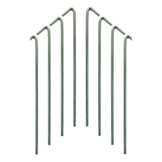 Kit 12 Estacas Aço Ca-50 4,2mm Reforçada Solo Duro Camping