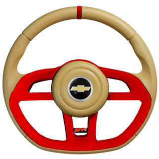 Volante Gti Bege Vermelho Corsa Classic Celta Omega Monza em Oferta na Shopee