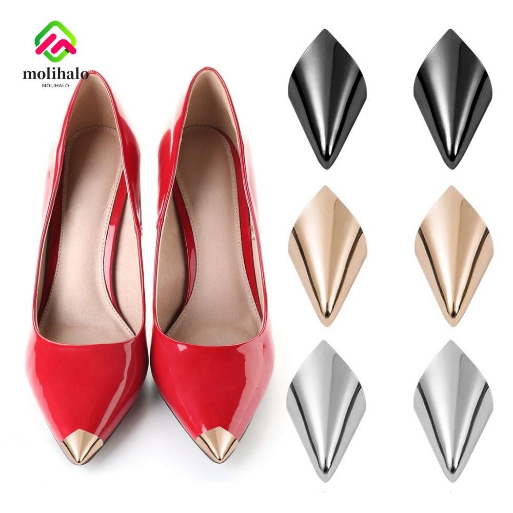 MOLIHALO 1 Par De Tampa De Ponta De Salto Alto , Protetor Sapato Anti-Desgaste E Chute Dedo Do Pé De Para Reparo