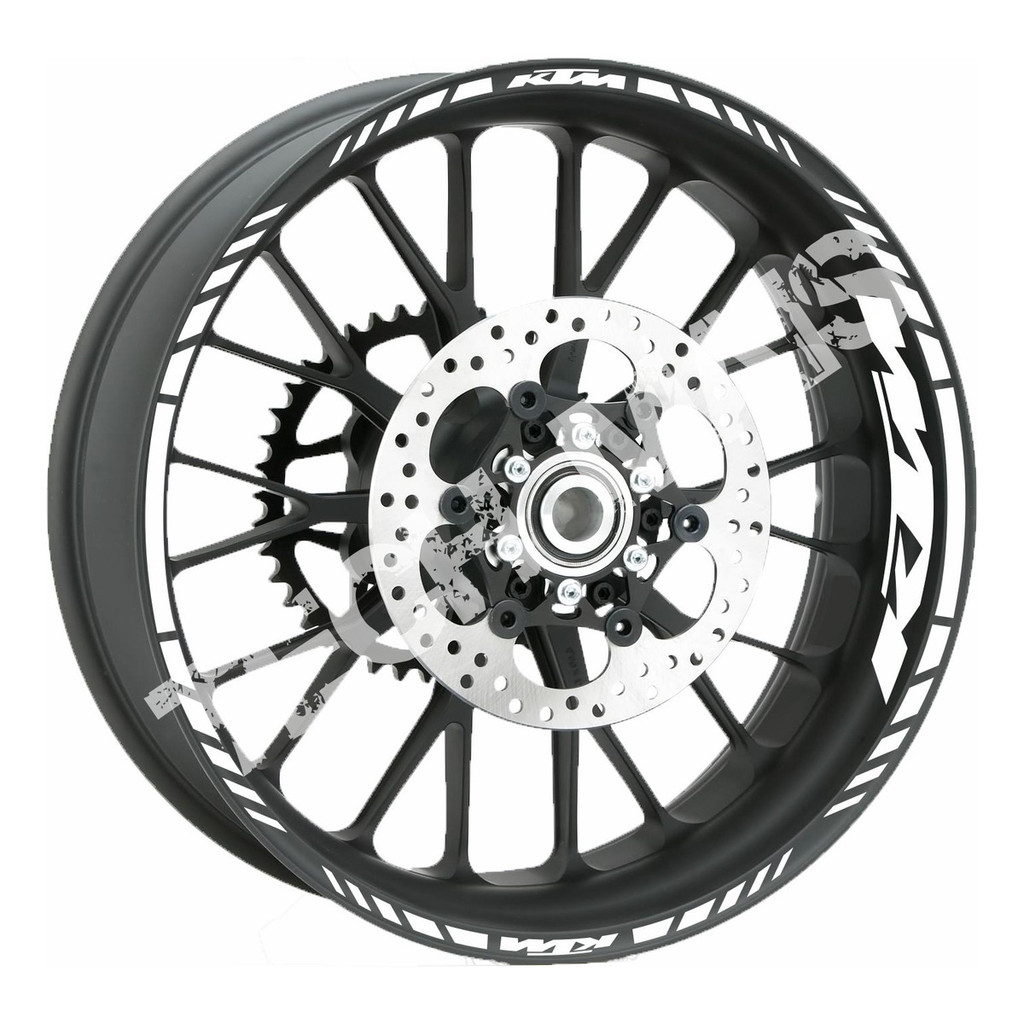 Kit Adesivo Refletivo De Roda Moto Ktm Supermoto 990 R 21'18