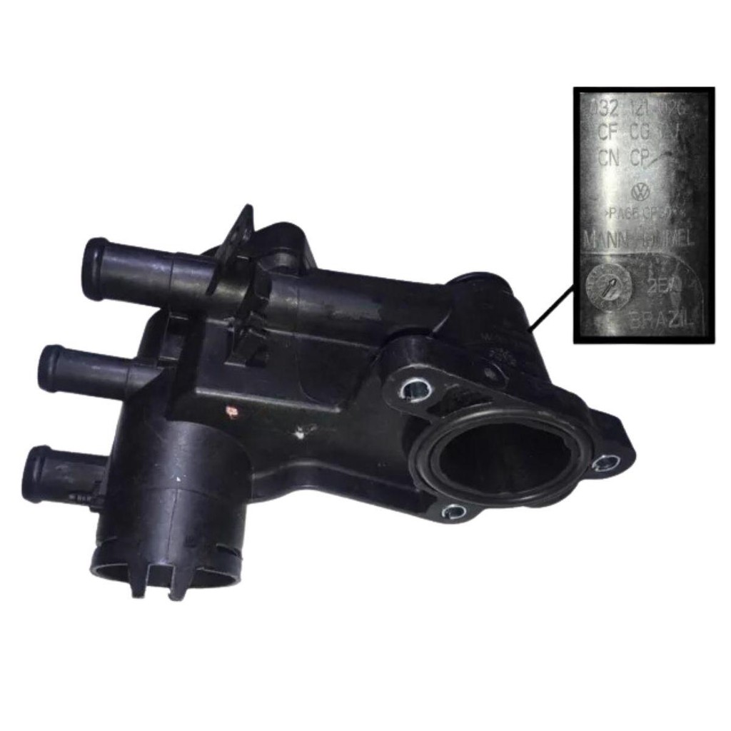 CARCACA S/ VALVULA TERMOSTATICA GOL VOYAGE SAVEIRO FOX SPACE  032121026BF 032121026BD