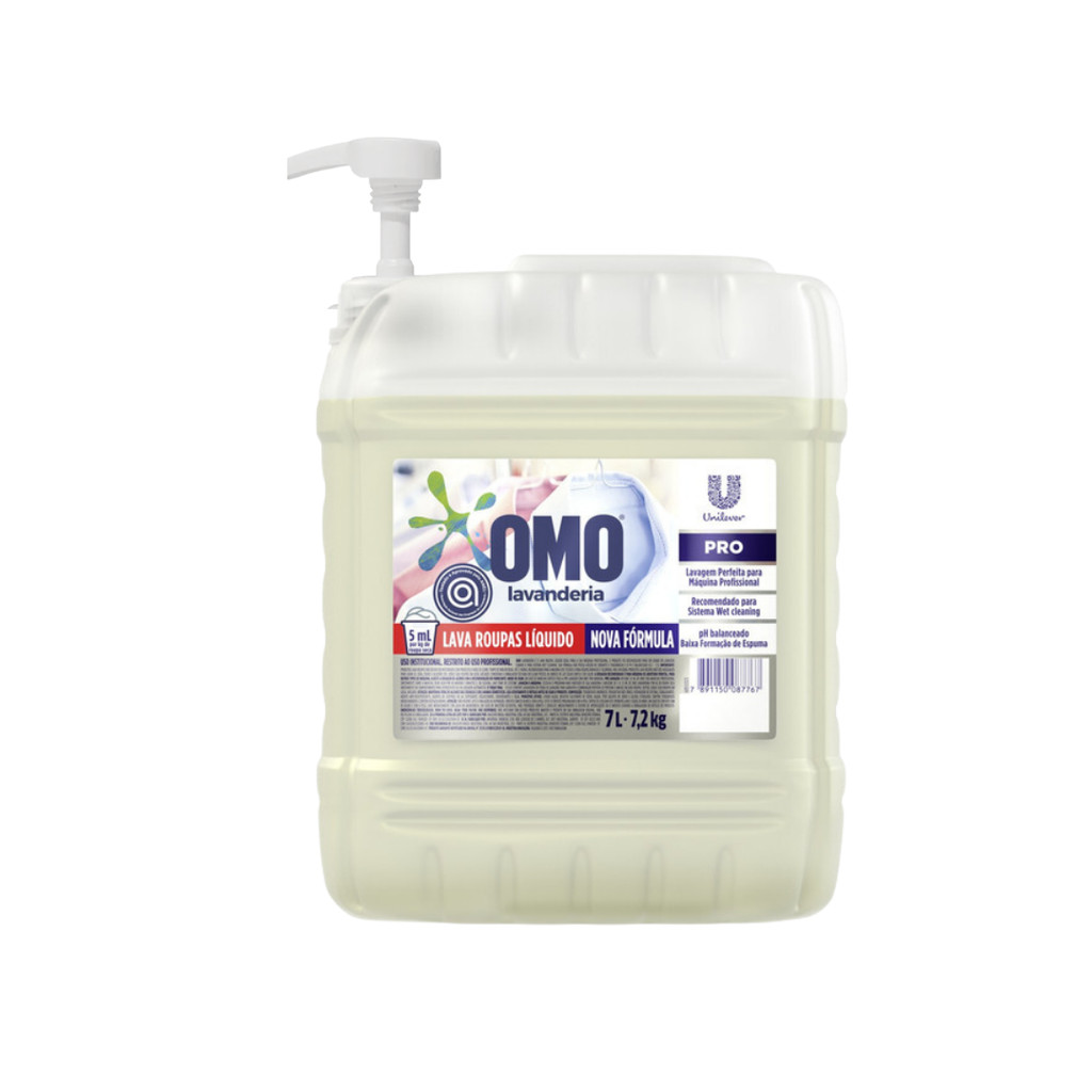 Kit Lava Roupas Omo Lavanderia 7L + Valvula Pump 42cm em Oferta na Shopee