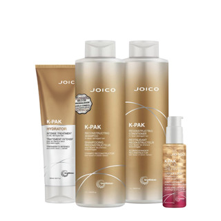Kit Joico K-PAK Reconstrutor Hydrator Luster Salon Máscara Oil (4 produtos) em Oferta na Shopee