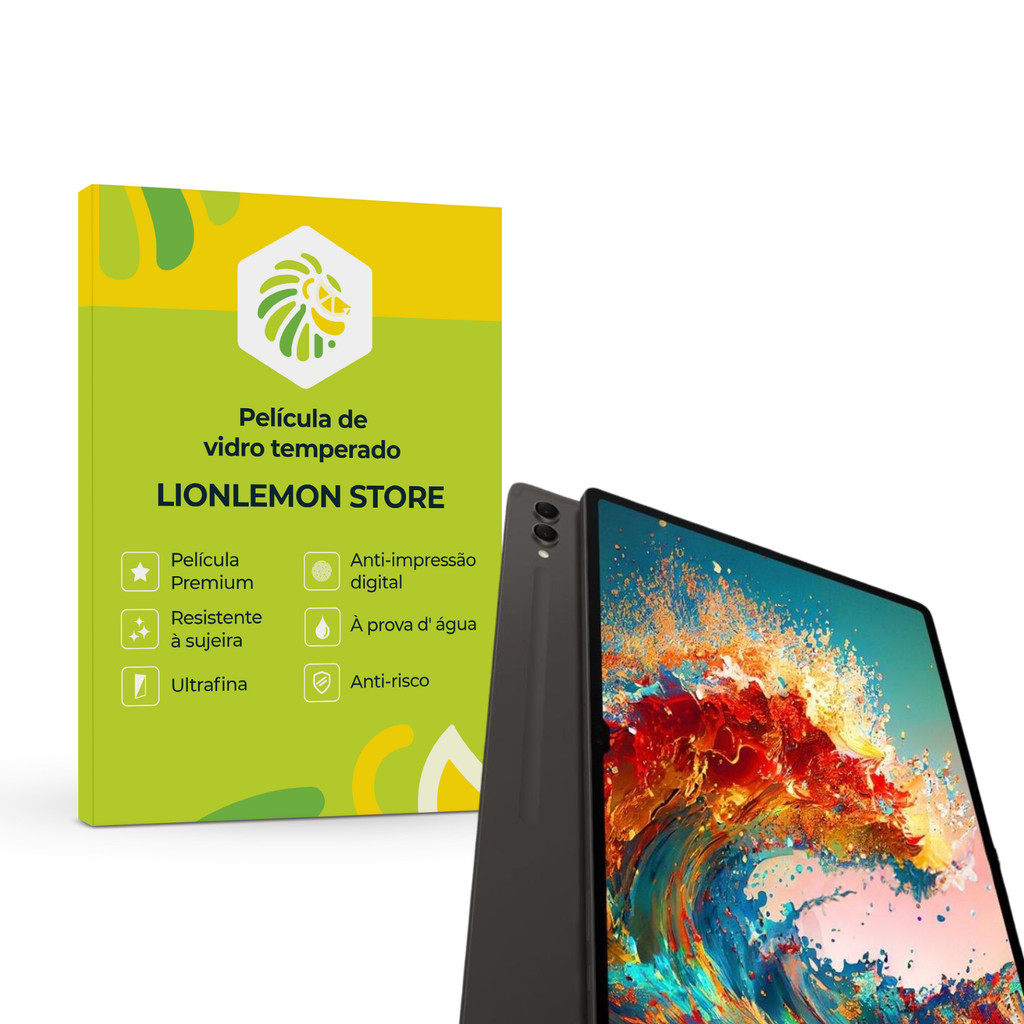 Película de vidro temperado para Galaxy Tab S9+/S9 FE+ 12.4"