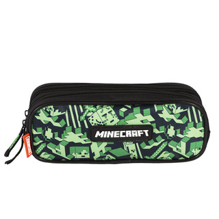 Estojo Escolar 2 Compartimentos Minecraft Camoterra Sestini em Oferta na Shopee