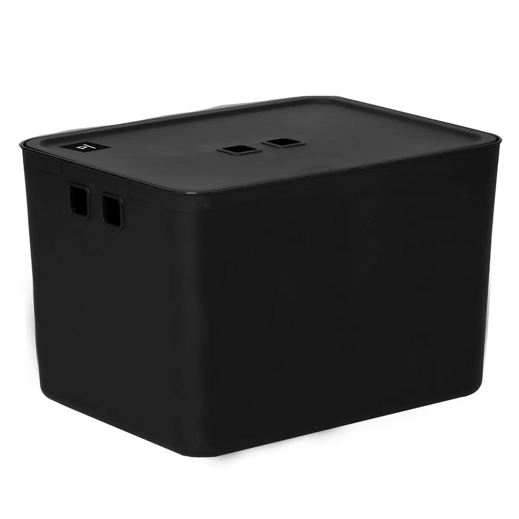 Caixa Plástica Organizadora 18L com Tampa – Ideal para Roupas, Brinquedos e Documentos