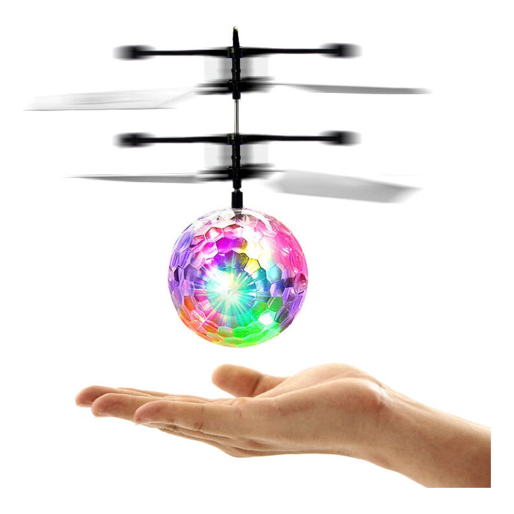 Bola Voadora Elétrica com LED Bolinha Voadora Flying Ball Fly Bola Mini Drone Recarregável