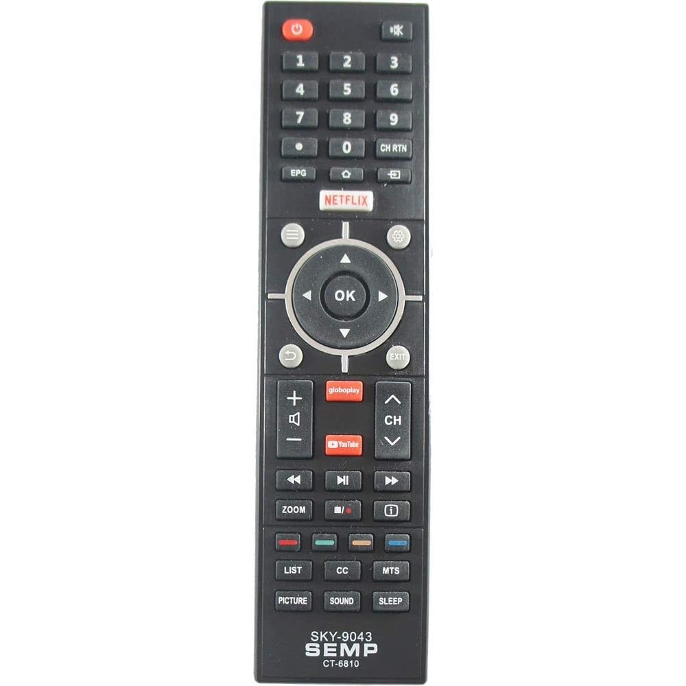 Controle Remoto Lcd Toshiba Tecla Netflix/Globoplay Ct-6810