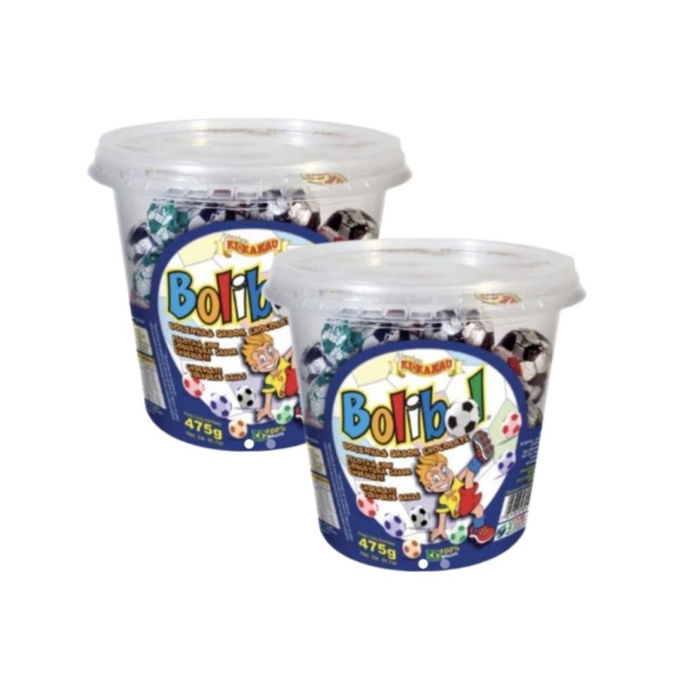 Bolinha de Chocolate Bolibol Ki Kakau C/ aprox 65unid - 2 Potes em Oferta na Shopee