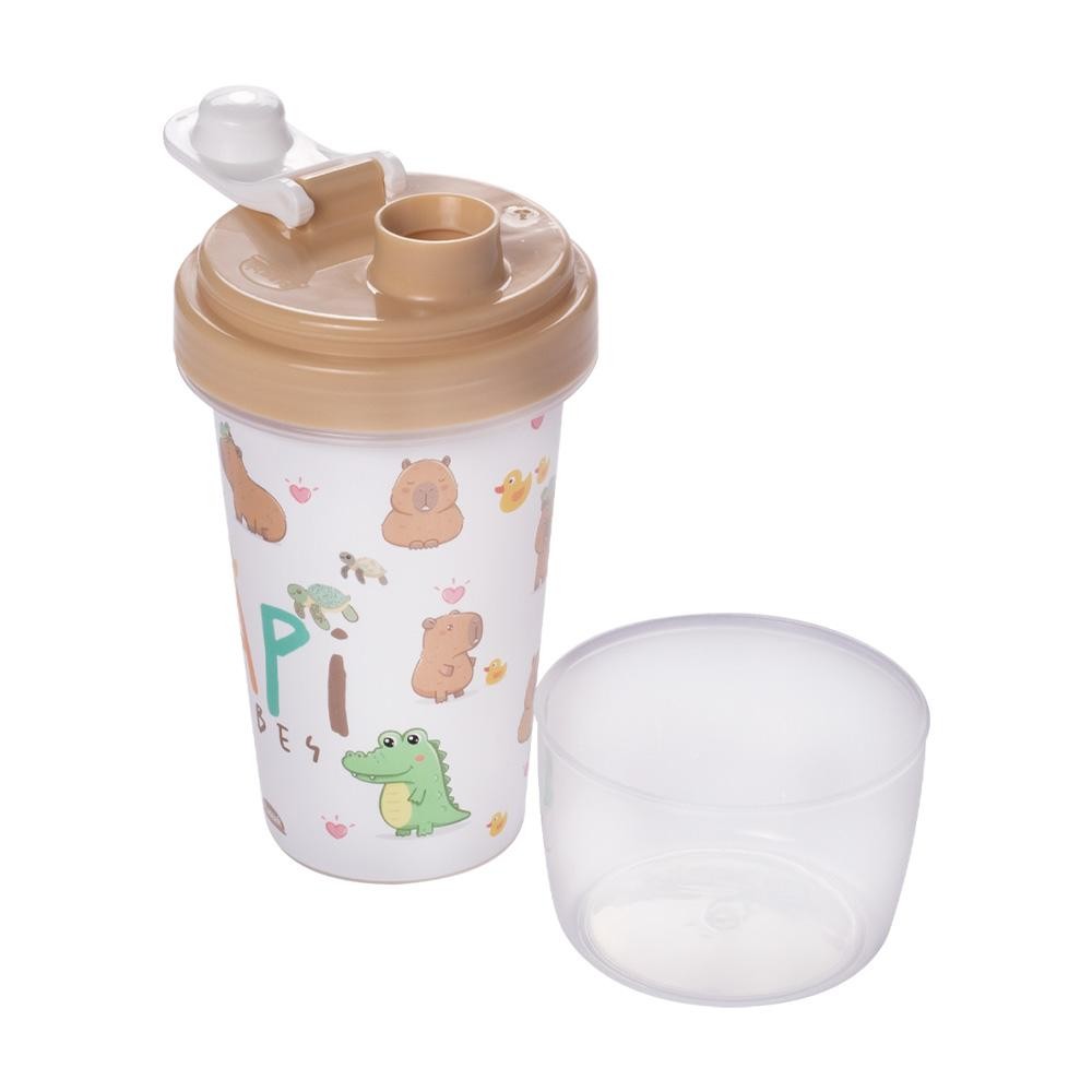 Mini Shakeira Capivara Garrafa 320 ml Plasútil em Oferta na Shopee