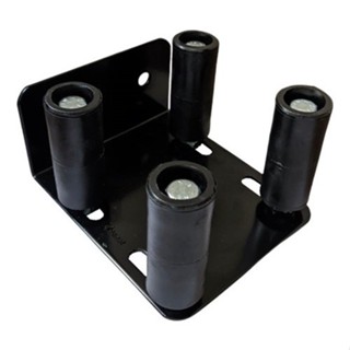 Roldana Guia Para Portao Preto 4 X 1 Rolete 30 X 70 Mm Preto em Oferta na Shopee