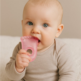 Mordedor Bebê DÁgua Kitstar Pezinho Rosa em Oferta na Shopee