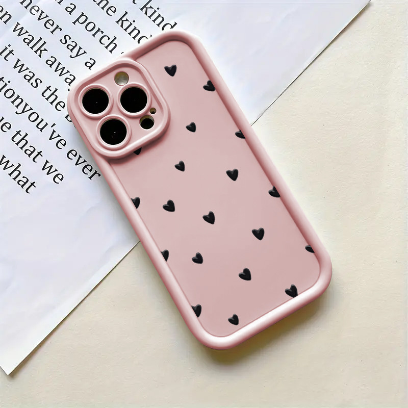 Capinha Capa de silicone Anti-impacto Coração para Redmi A2 A3 10C 12C 13C 14C Note 10 11 12 13 Case