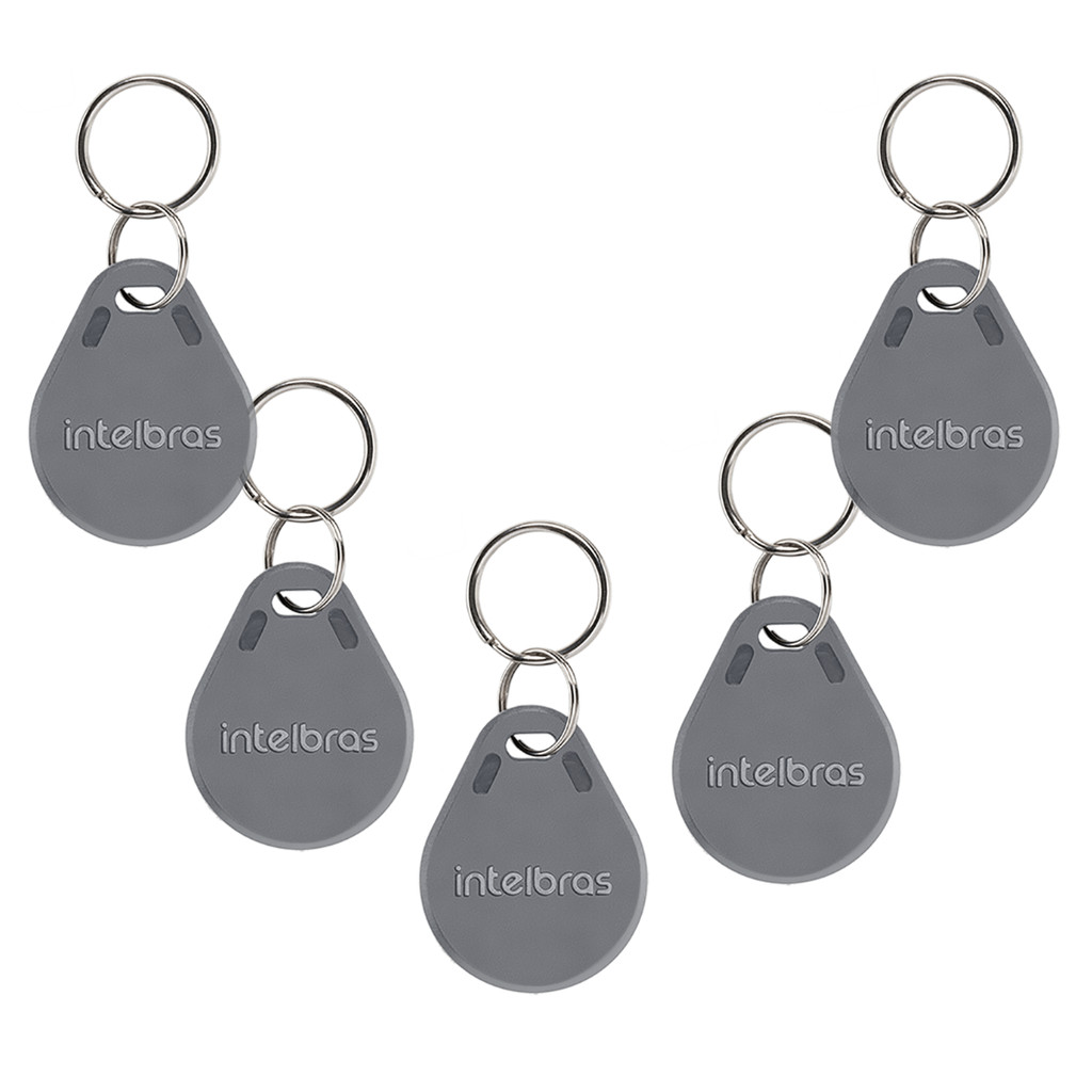 kit 5 Chaveiro Proximidade Condominio Tag Intelbras Porteiro rfid 13,56mhz **CONFIMAR COMPATIBILIDADE**