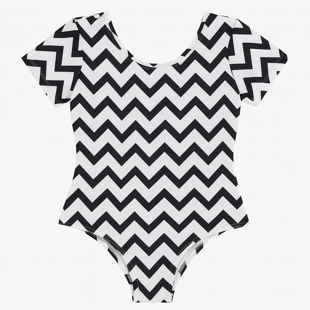 Body Infantil Menina Ciganinha Zig-Zag De 1 A 10 Anos