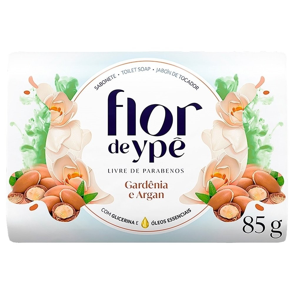 Sabonete Ypê Gardênia e Argan 85g Embalagem com 12 Unidades