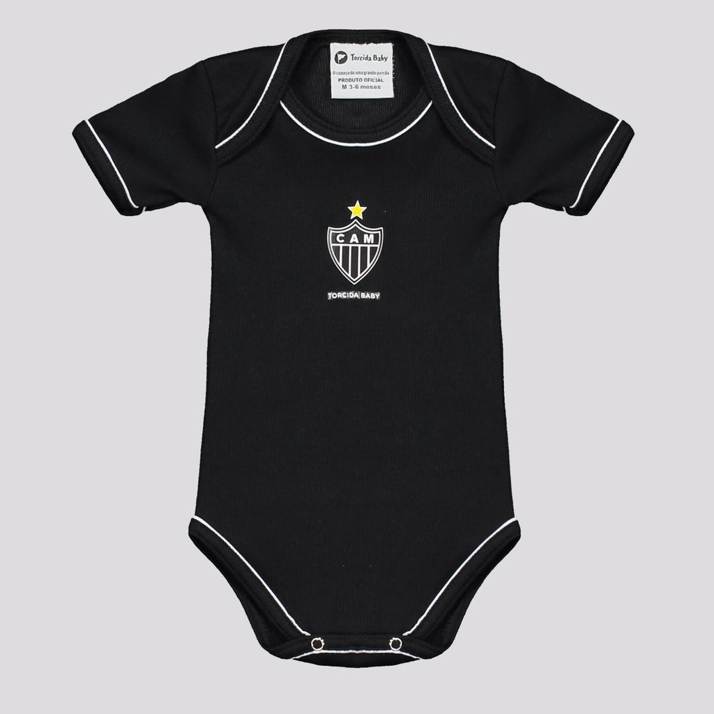 Body Atlético Mineiro Preto em Oferta na Shopee