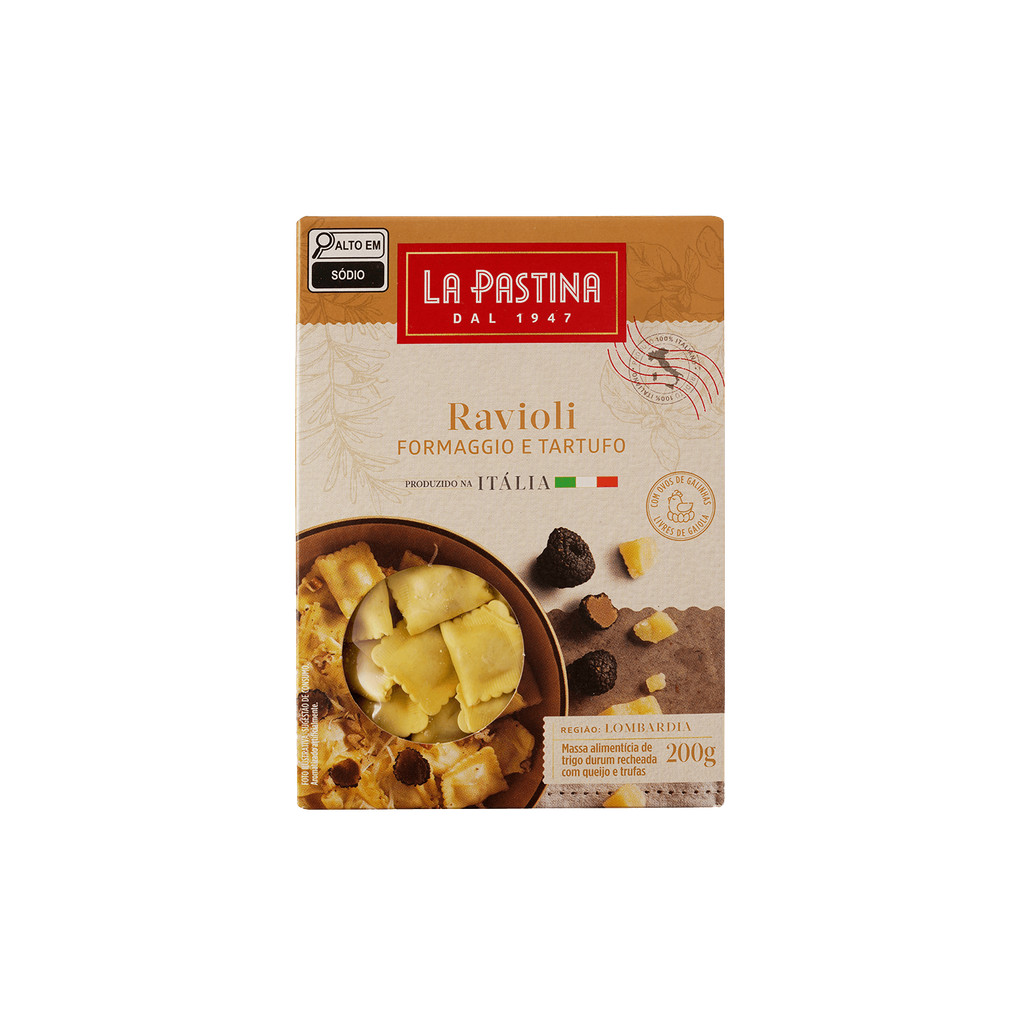 RAVIOLI LA PASTINA QUEIJO E TRUFA 200G