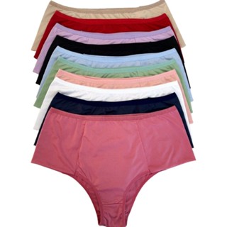 Kit Calcinha Sortida M ao 52 Cós Alto Pala Dupla Plus Size ajuste perfeito lingerie para o dia a dia em Oferta na Shopee