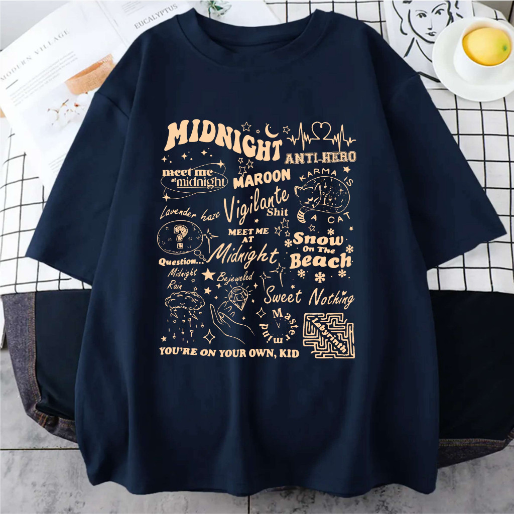Camiseta Midnights Taylor modelo 7.7 Anti Hero Unissex 100% algodão envio imediato em Oferta na Shopee