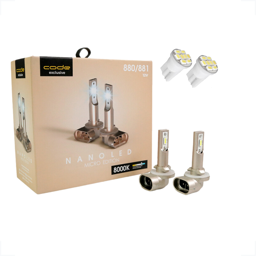 Lâmpada de Led Code Micro Nano H1 H7 H8 H9 H11 H16 H27 HB3 HB4