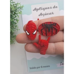 Apliques de açúcar / confeitos de açúcar - mix Homem Aranha