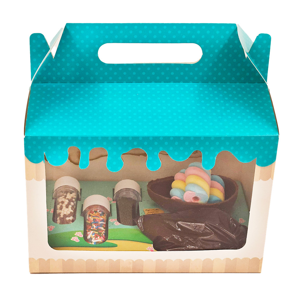 10un. Caixa Mini Confeiteiro Casca 100g Na Maleta, Lembrancinha de Páscoa para as crianças