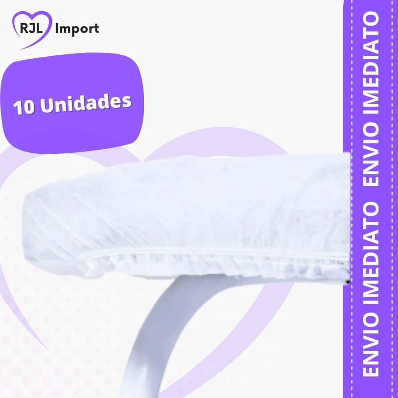 KIT Lençóis Descartável TNT Branco Maca 2,00x0,90 C/ Elástico