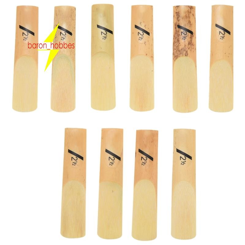 10 Pçs Alto Saxofone Sax Palhetas Clássico Para 2.5 Força 2 1/2 Música Presente De Natal Instrumentos Musicais