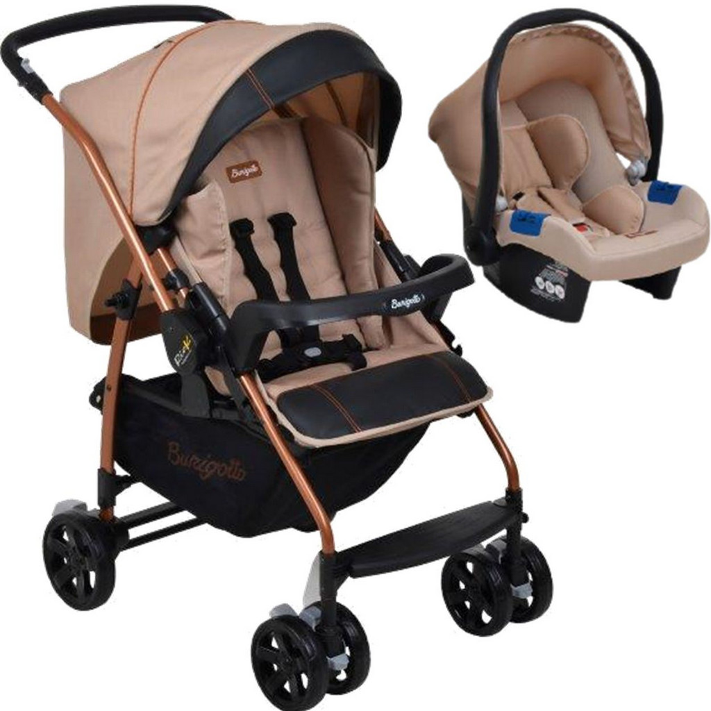 Carrinho de Bebe Burigotto Rio K com Bebe Conforto Mon Amour em Oferta na Shopee