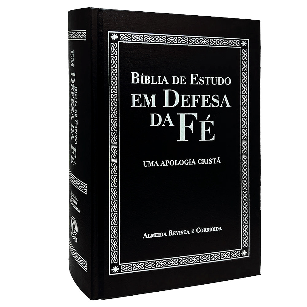 Bíblia de Estudo em Defesa da Fé | ARC | Capa Dura Preta