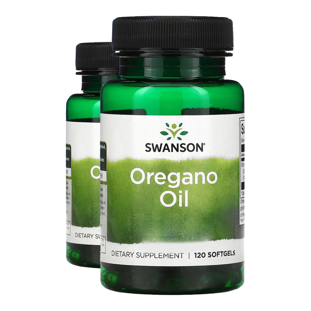 SWANSON KIT 2x Óleo de Orégano 120 Softgels Made in Usa