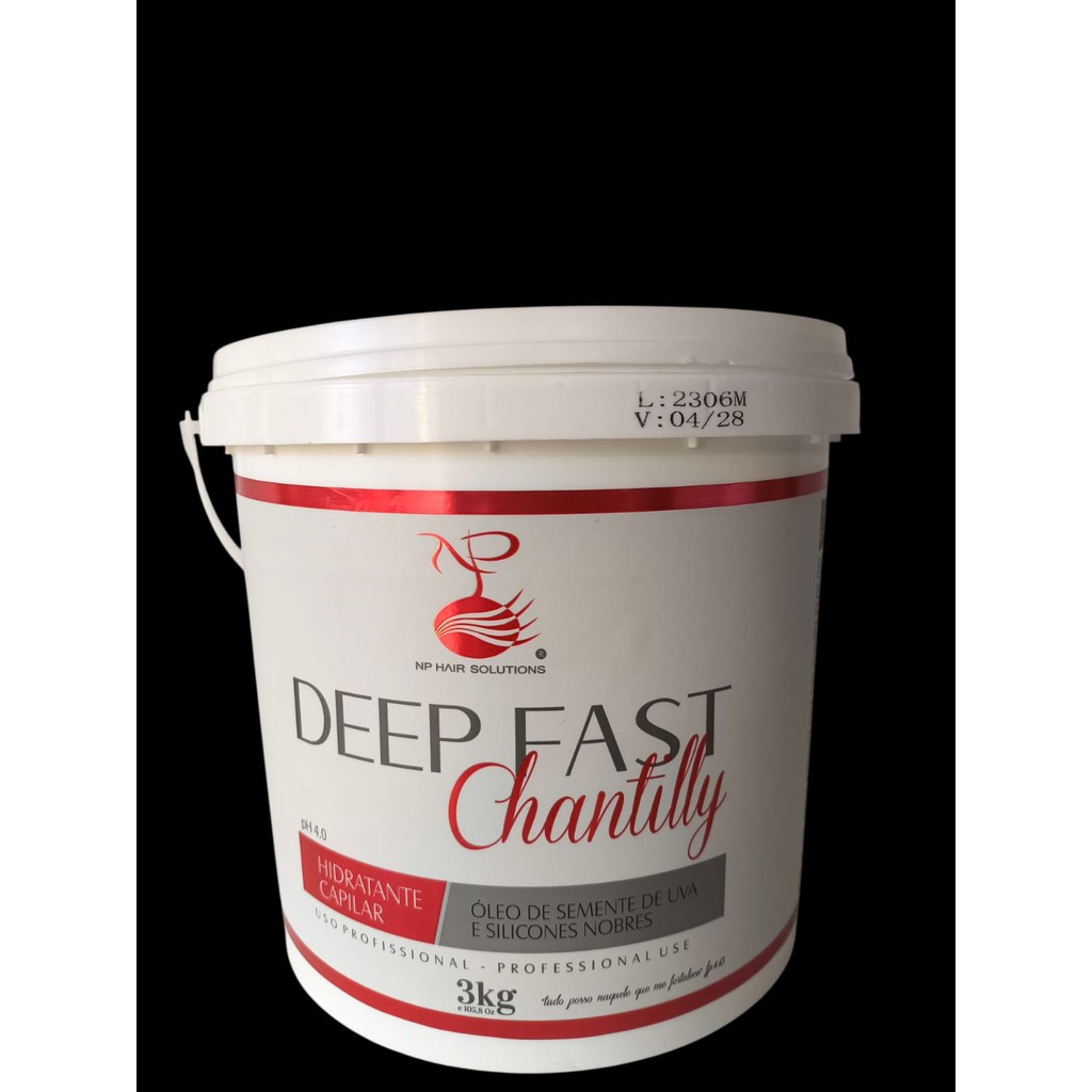 NP HAIR DEEP FAST CHANTILLY 3Kg HIDRATAÇÃO
