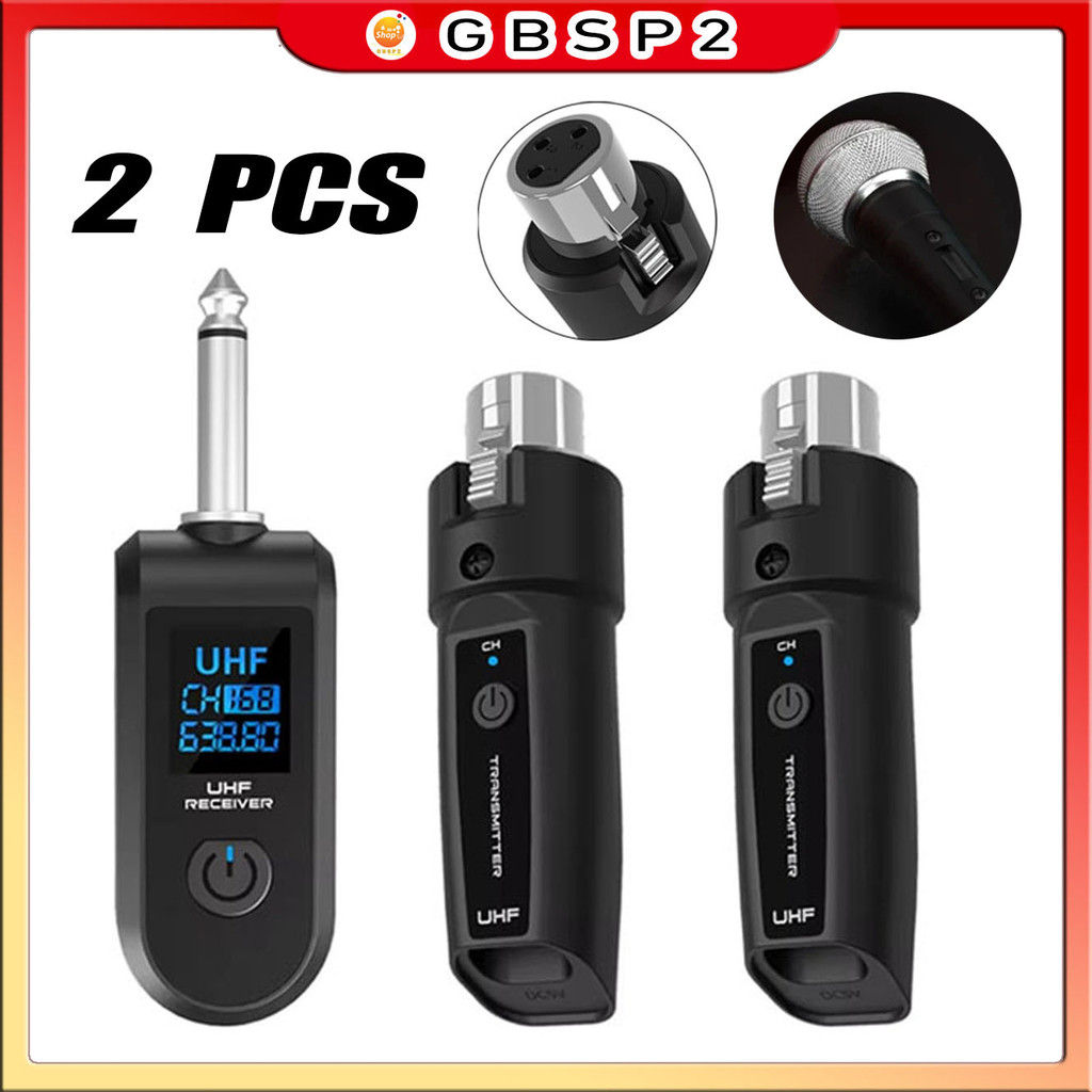 [2PCS] K1 Conversor 2.4G Sistema De Microfone Receptor Para Mixer Dinâmico PA Instrumentos