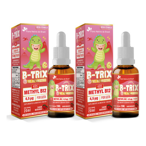 Kit 2 Vitamina B-trix Vit B12 Metilcobalamina 20ml
