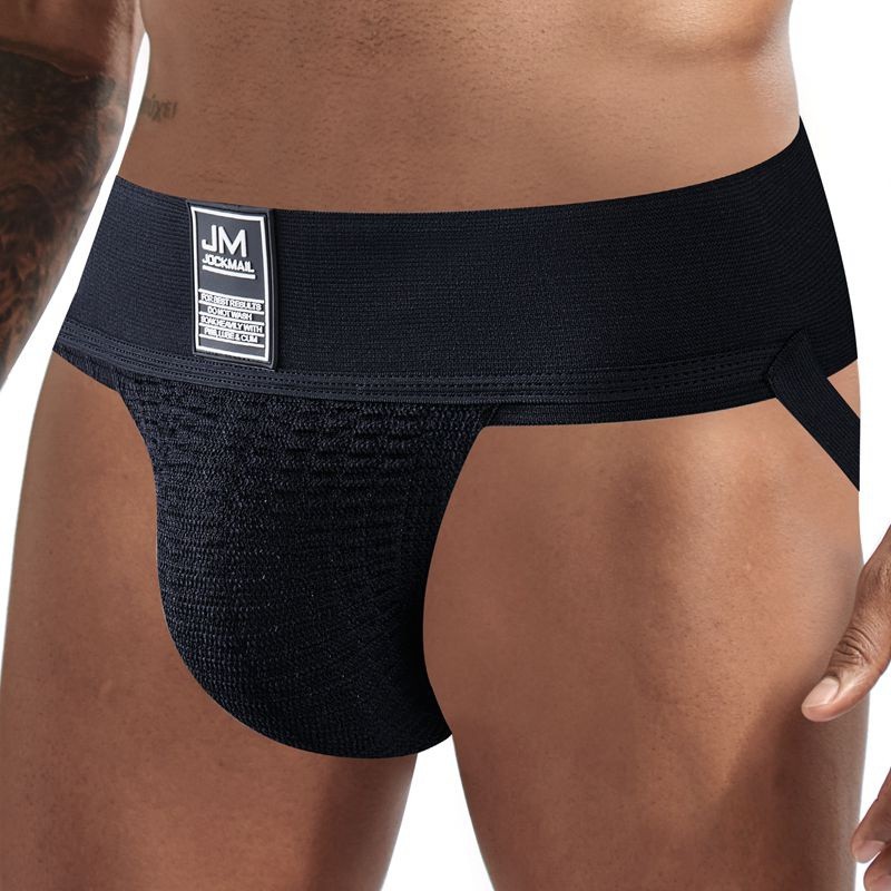 JOCKMAIL Jockstrap Masculino Atlético Torcedor Academia Breve Cores Arco-Íris , 3 " Cintura Jockstraps Roupa Íntima Sexy
