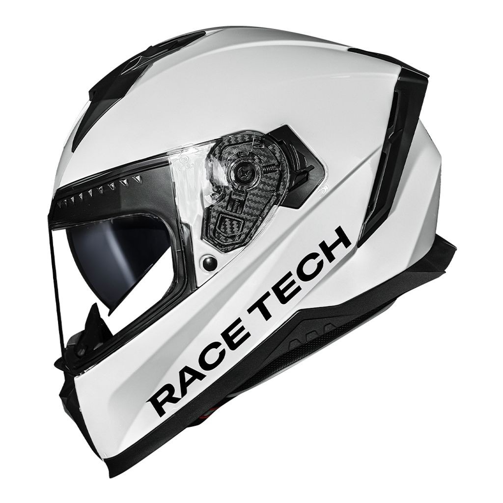 Capacete Race Tech Volt Monocolor Branco em Oferta na Shopee
