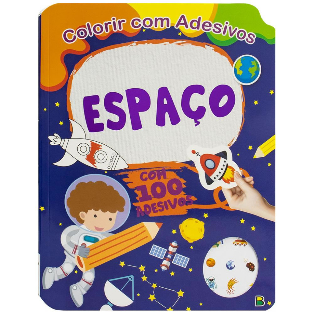 COLORIR COM ADESIVOS ESPAÇO em Oferta na Shopee