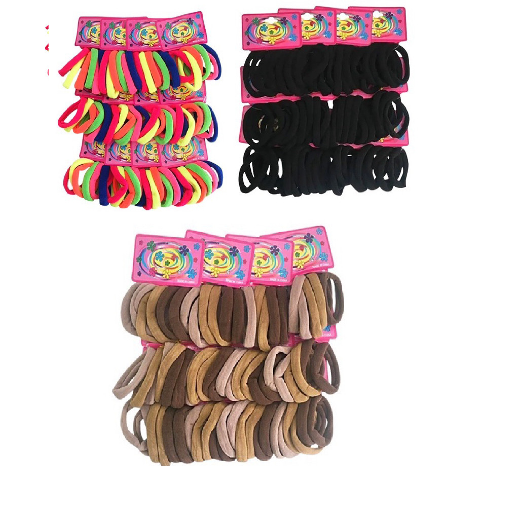 KIt 48-72 xuxinha de meia para cabelo - Elástico