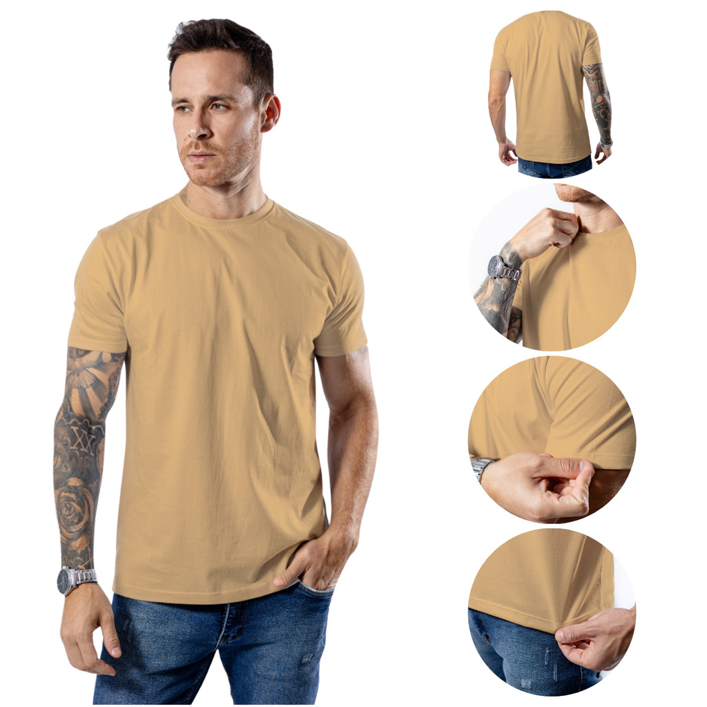 Camiseta Peruana Masculina Slim Premium com Elastano