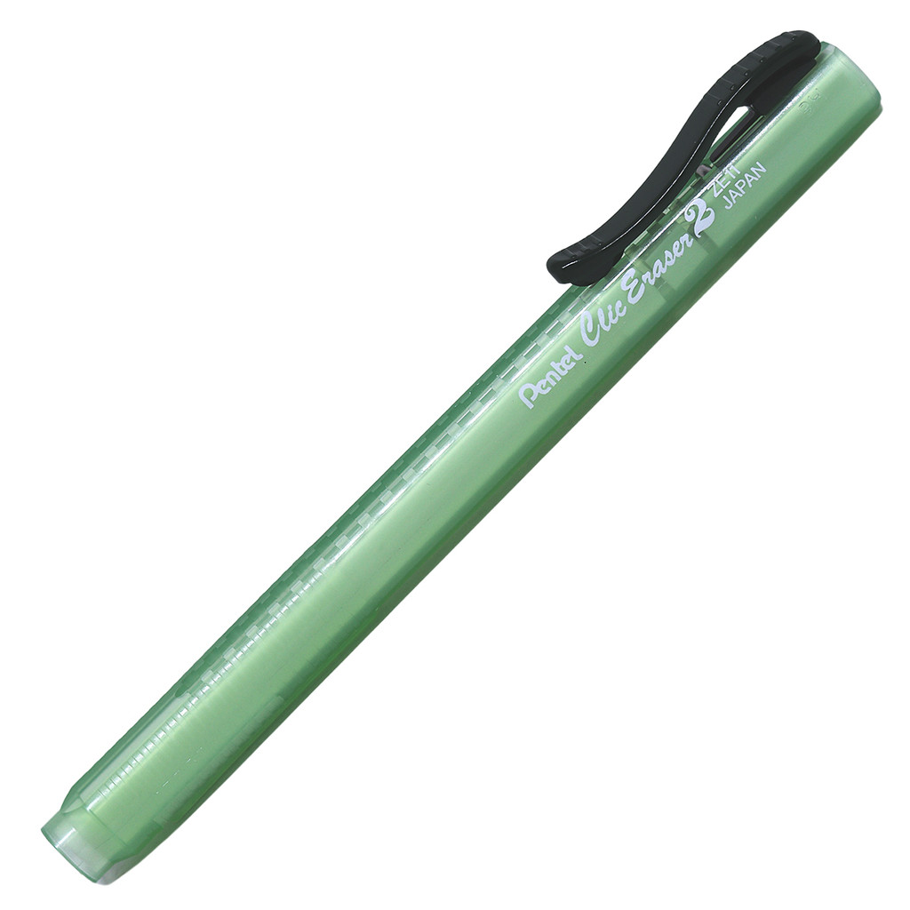Caneta Borracha Retrátil Pentel Clic Eraser Verde Macia