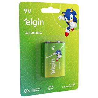 Bateria Alcalina Elgin - 9V em Oferta na Shopee