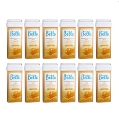 Kit Cera Depil Bella Roll-on Mel com 12 unidades