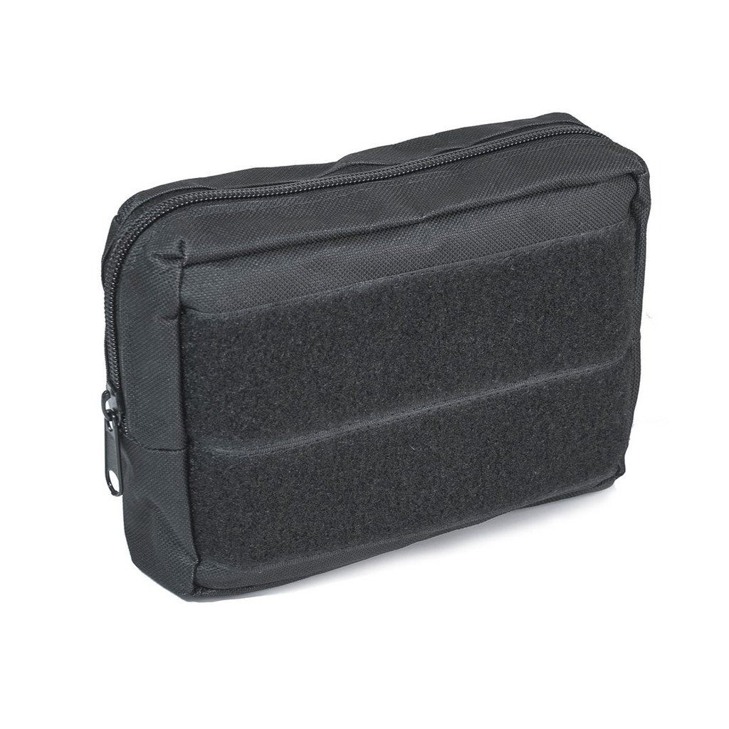 Bolso Modular Tático Preto Para Colete Airsoft Policial Segurança Vigilante Paintball Porta Acessórios