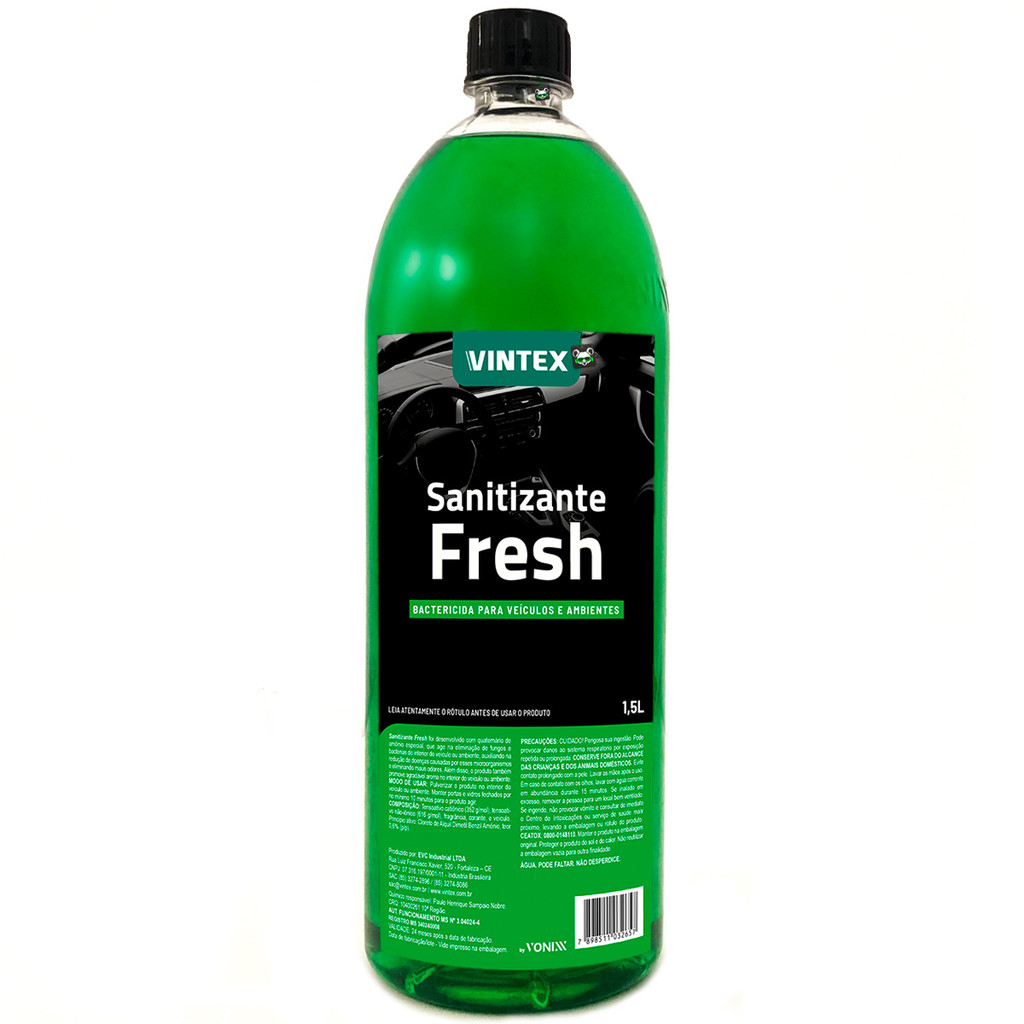 Sanitizante Automotivo Bactericida Limpeza Cheirinho Fresh 1,5L Vintex