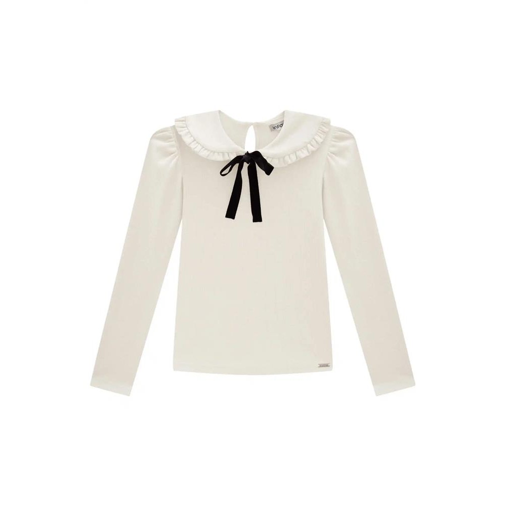 BLUSA FEMININA EM CANELADO LIZ ESTILOSA E CONFORTAVEL